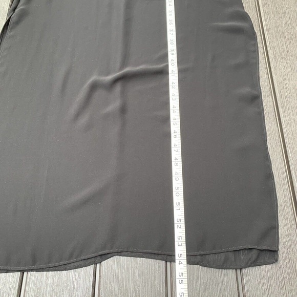 Vince Camuto Womens Black Tank Dress Mini with Long Chiffon Overlay Size XS - Picture 10 of 11